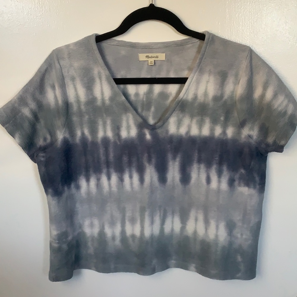 Madewell Cropped TyeDye VNeck